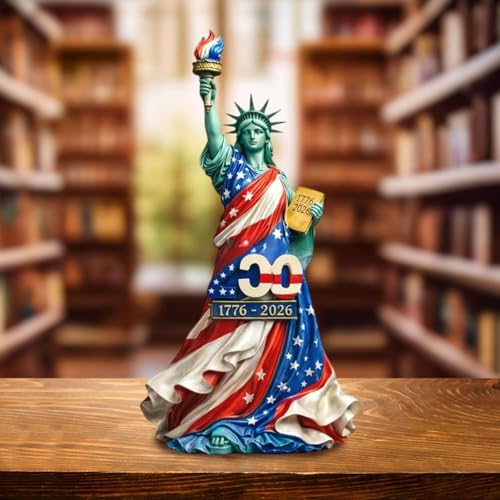 Estatua de la Libertad 250 aniversario EE.UU. decoración miniatura 6