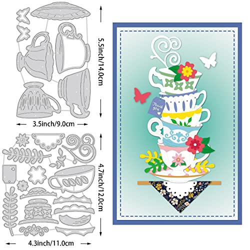 BENECREAT Tea Cup Frame Metal Die Cuts - Image 2