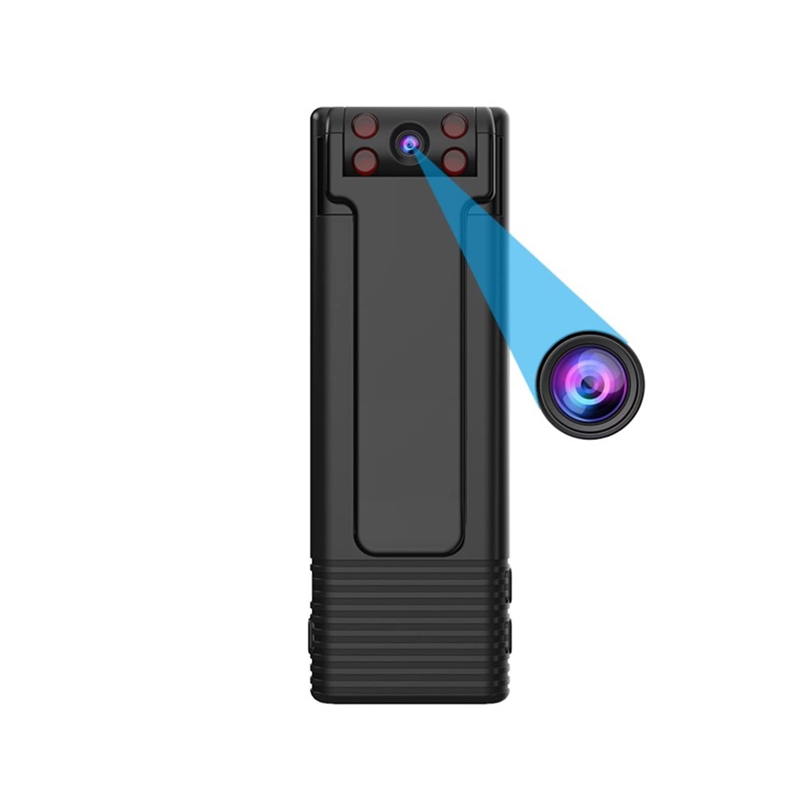 Kamera nasobna B21 HD 1080p. Mini kamera Przenośna cyfrowa rejestrator wideo Kamera Night Vision Recorder Miniaturowa kamera magnesowa(Camera Add 128GB)