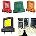LED Work Light For 20V 21V Power Tool Batteries, 14W High-Output Floodlight With Adjustable Battery Interface (20.5mm-40.5mm), Compact Pocket Lantern For Camping Jobsite Use(black)