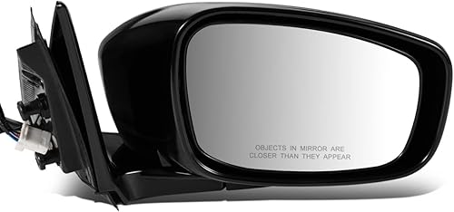 DNA Motoring OEM-MR-IN1321116 Espejo retrovisor calefactable manual con calefacción lateral derecho compatible con G37 2009-2010