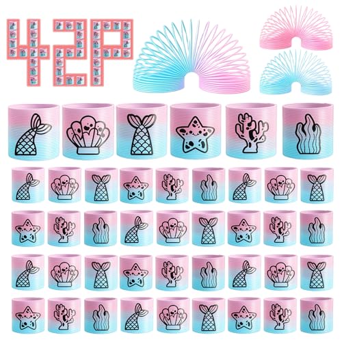 Image of 42 Pack Mini Ocean Spring Party Favors for Kids 3-5 4-8,Magic Coil Toys