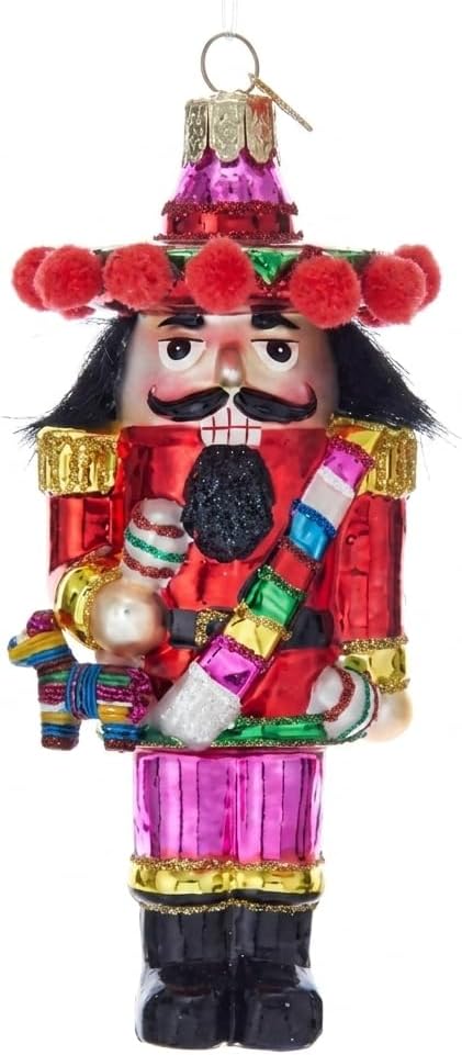 5" NOBLE GEMS MEXICAN NUTCRACKER ORNAMENT