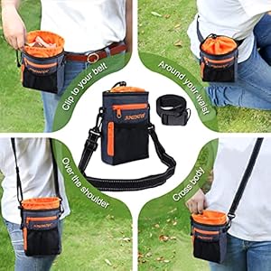   Dog-Treat-Pouch-Lightweight-Portable-Training-Pouch-for-Dogs-to-Carry-Toys-Kibble-Treats-for-Hiking-Walking-Heather-Navy