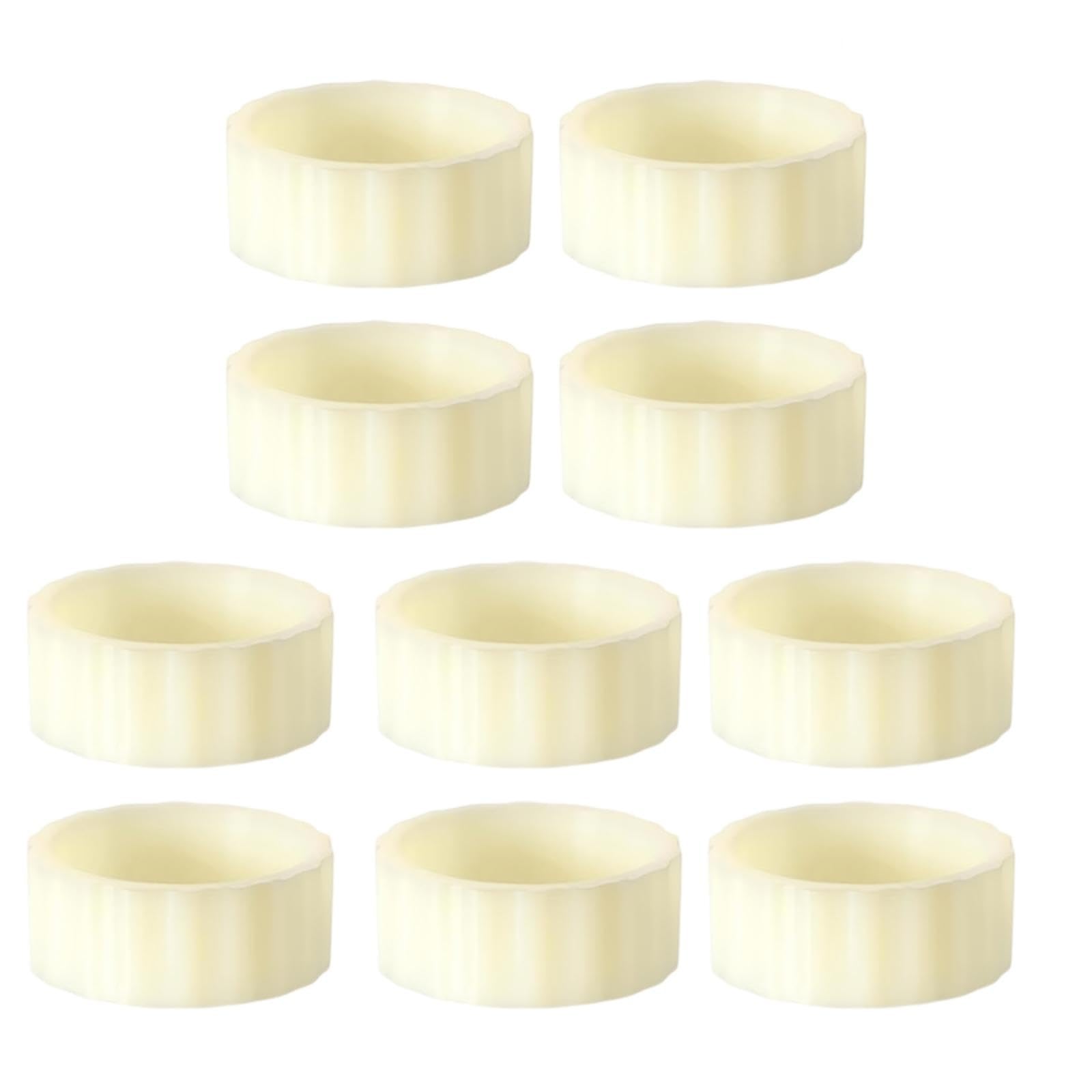 VBRYUAW 10Pcs Silicone Candle Grippers for Taper Candles, Rubber Candle Hugger Gaskets and Peg Holders Stay Put, Candles Rings Gripper, for Weddings, Appointment, Festivals and Home Decor Gifts
