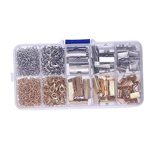 ULDIGI Jewelry Clasps and Closures 370pcs Fastener Clasps Extension Chain for DIY