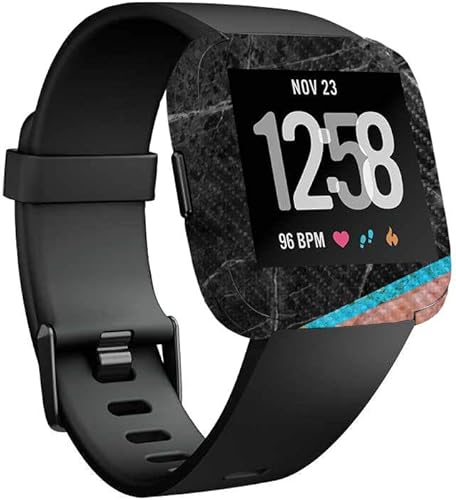 Miniatura 9 de MightySkins - Skin de fibra de carbono para Fitbit Versa  Mármol tailandés rosa  Protector y duradero acabado de fibra de carbono texturizado  Fácil