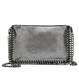LRDPSS Bolso Bandolera para teléfono móvil de Color Liso con Cadena Trenzada, Bolso de Mujer pequeño y Elegante