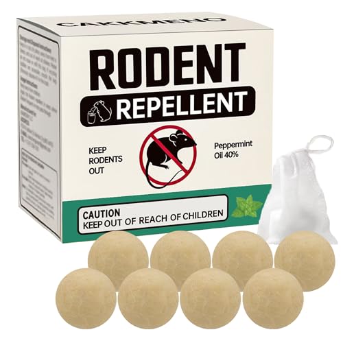 Rodent Repellent 8 Pack, Mouse Repellent Rat Repellent Peppermint Oil, Mice Away Repellant for Outdoor/Indoor/House/Car/Boat/RV/Garage. Better Than Ultrasonic, Mice Repellent.