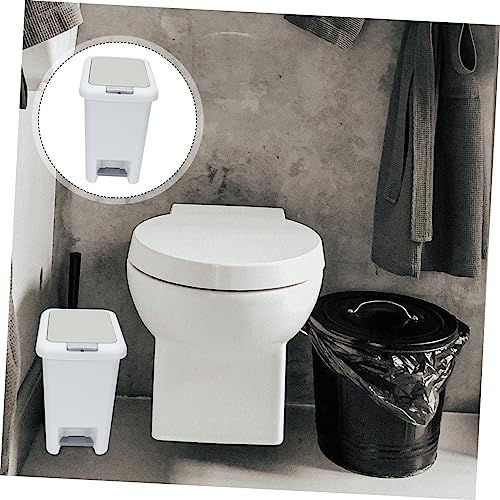 Caneca de basura rectangular con pedal Happyyami 1.43 lb miniatura 2