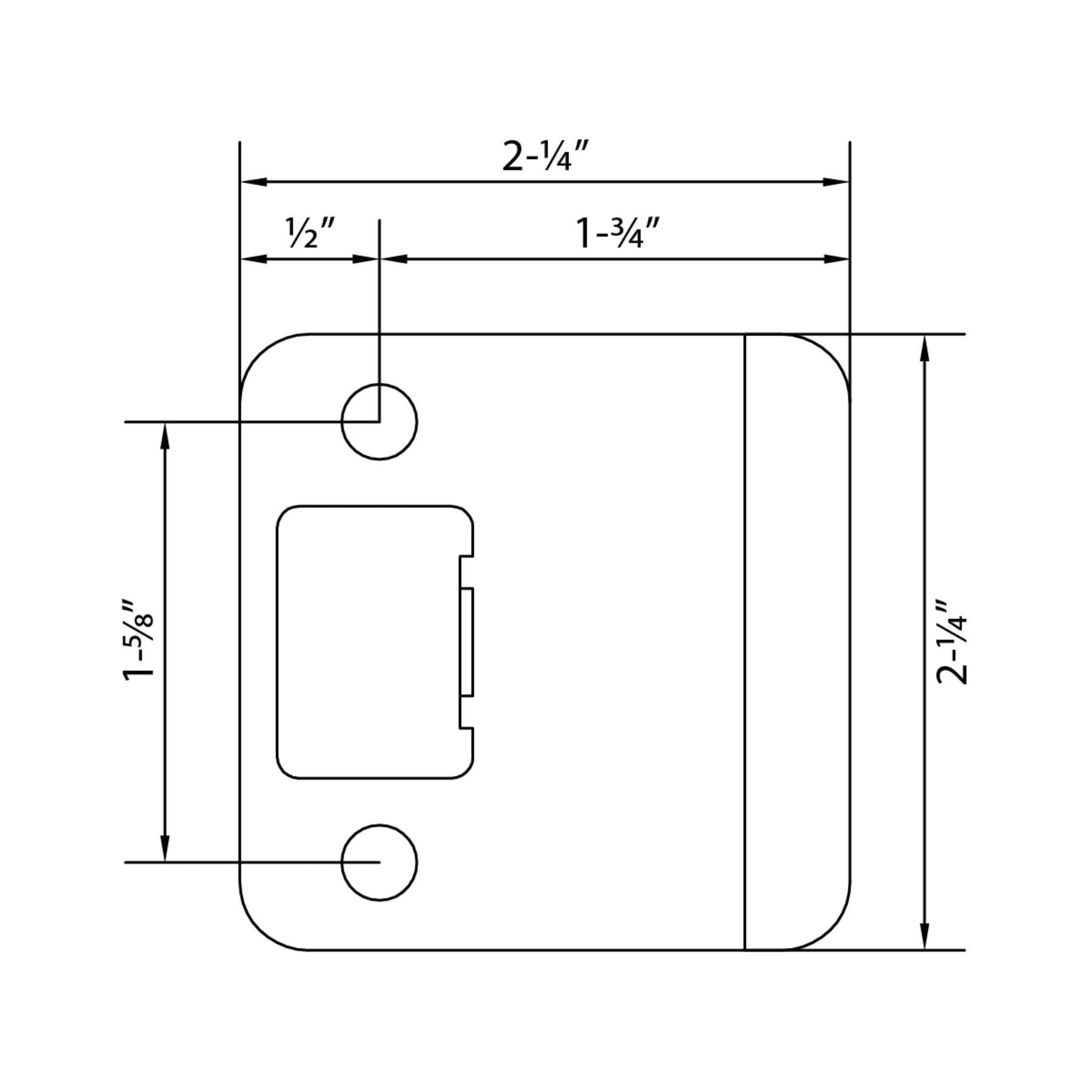Osłona zamka drzwi Stone Harbor Hardware