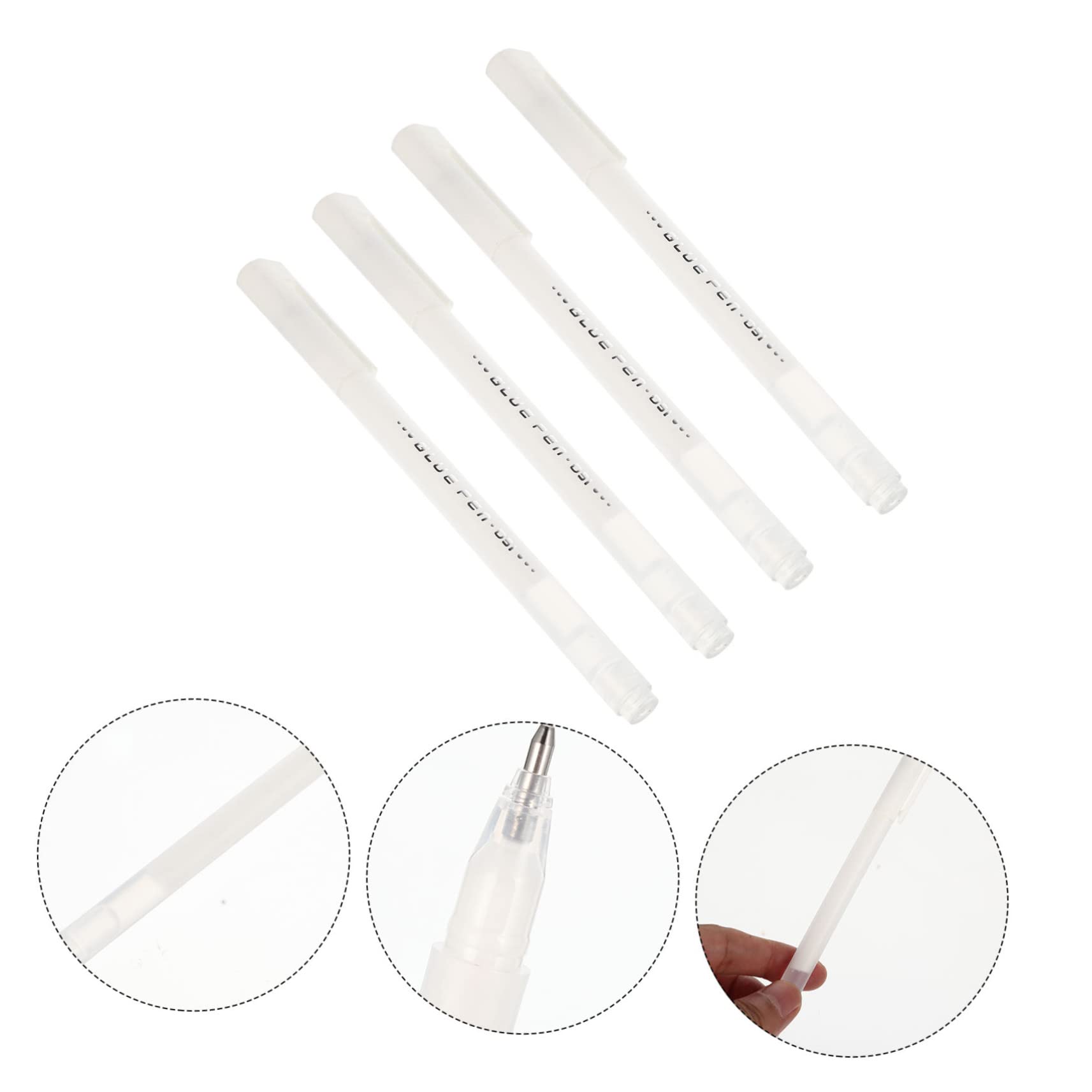 SHINEOFI 5 Juegos Pluma De Pegamento De Secado Rápido Glue Stick Glue Pen Artículos De Fiesta Gafas Juguetes De Pegamento De Libro De Mano Accesorios De Oficina Agua 4 Uds * 5