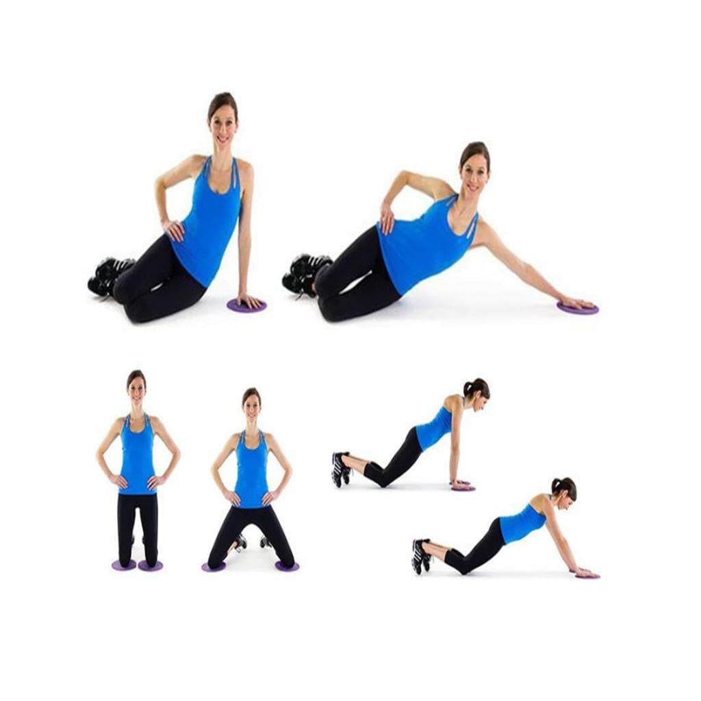 LICHTS 1 Pair Glider Slide Discs Fitness Gliding Gym Slider Exercise Core Red-image-44
