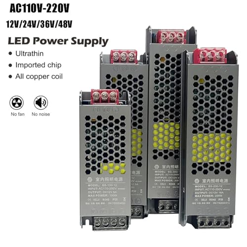 Alimentation à découpage Mince DC 12V transformateur AC 110V-240V pour automatisme - 3
