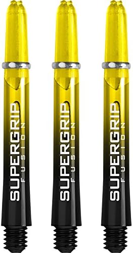 Harrows Tallos Supergrip Fusion - con anillos mecanizados - Tweenie - 1 juego (3) (negro y amarillo)