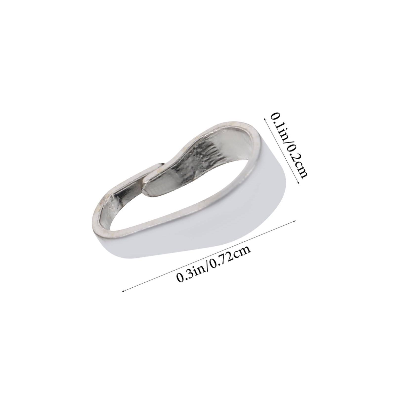 SHINEOFI 30 Stk hängende Schnalle armbandverschluss anhängerstecker silberne Klemmschlaufe DIY-Halsketten-Ergebnisse Schmuckanhängerverschlüsse Verschlüsse Kettenverbinder Silber- Silver