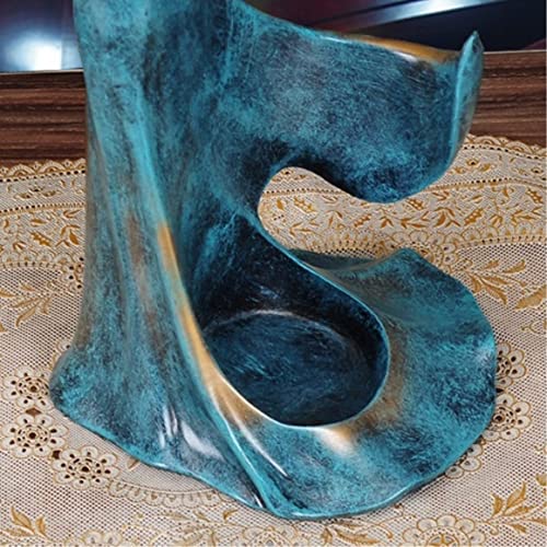 Soporte para botellas de vino de resina azul miniatura 5