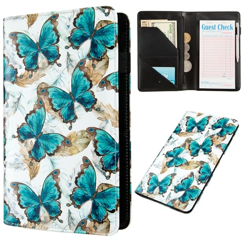 Annamissi 2023010 Kellner Gästebuch Blau Schmetterling