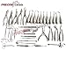 PRECISE CANADA: Set of 35 Pieces Dental Extraction EXTRACTING Elevators Forceps Stainless Steel