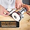 Mini Belt Sander, 15°Electric Bench Grinder Sanding Machine, 7 Adjustable Speed Electric Knife Sharpener for Metal Working DIY, Woodworking, Plastic, Crafts #5