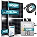Produktbild SUNNIVA® 900W Balkonkraftwerk 800W komplett Steckdose - Beny 800W Wechselrichter - PV Solaranlage Komplettset - 2x 450W Solarmodule - inkl. 5m Kabel - WIFI