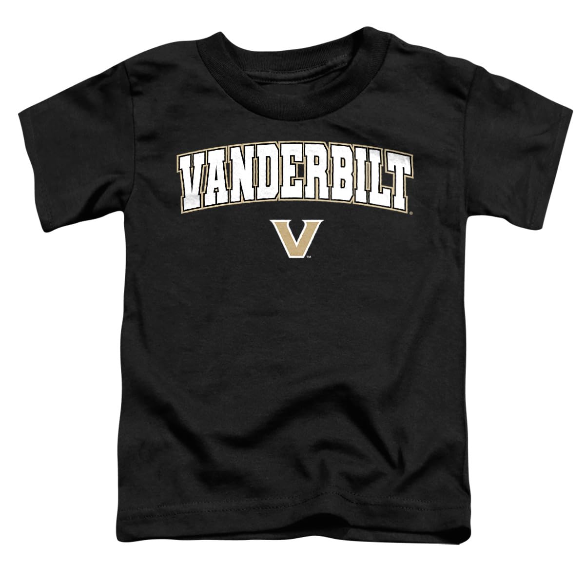 LOGOVISION Vanderbilt University Arch Logo Kids T Shirt (2) for Toddler Boys and Girls, Black