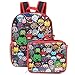 16' Full Size Marvel Avengers Kawaii Backpack Lunchbox Set Bookbag School Set Black/Red