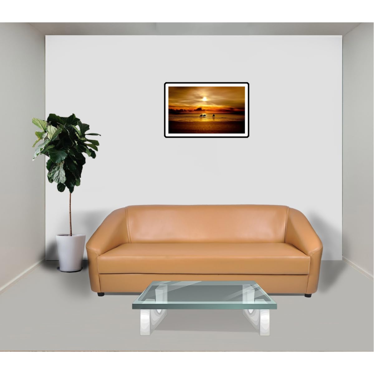 SleepArt Mexico Leatherette 3 Seater Sofa for Living Room | Modern Compact Design, DIY Assembly | Comfortable Cushion Seating, Sofa for Home & Office (Beige) | Leatherette-image-19