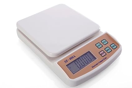 Right Choice Advanced Electronic Kitchen Digital Weighing Scale with Support for AC Adaptor and Counting Features (White)