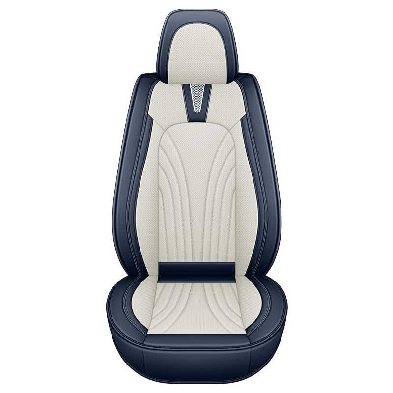 ESMOPA Universele autostoelhoezen voor BMW 1 Serie M140i 118i 120i 125i M135i 116i 135is 120d 120d 135i Lederen Compatibel met autostoelhoezen_Beige Deluxe