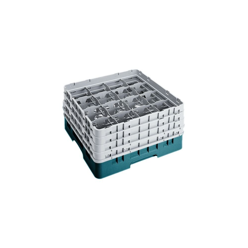 Camrack Glass Rack, W/4 Extenders, Full Size, 16 Compartments, 4-3/8'' Max. Dia., 9-3/8'' Max. (2 Pieces/Unit)