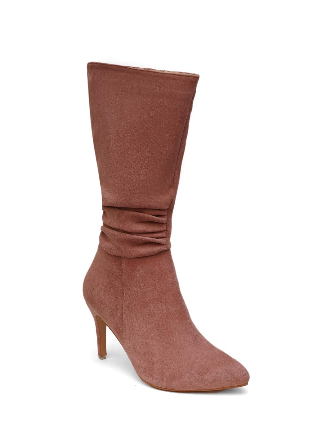 SHERRIF Womens Pink Color Stiletto Heels Boots (SF-4491-NUDE-38) (B0CS9MQ5ZQ) Amazon Price History, Amazon Price Tracker