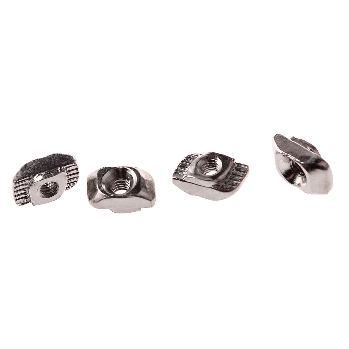 T-Gleitmuttern, T-Muttern, Gleit-T-Nutensteine, 50 Stück/Set M3/M4/M5 for Schlitz-T-Muttern der Serien 20/30/40/45, Gleit-T-Mutter, Hammer-Drop-In-Befestigungsverbinder, Aluminium-Extrusionsprofil, Ha