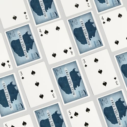 Baraja de póker Mille Lacs Lake, 52 cartas para adultos miniatura 4