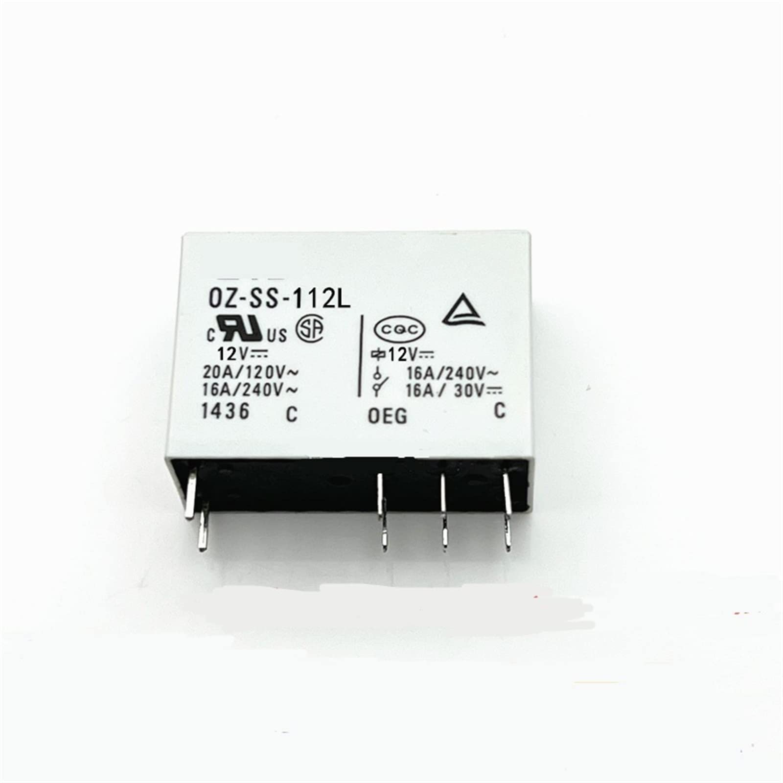 Relé OZ-SS-112L 12V 16A para solucionar fallos de encendido en aires acondicionados y placas 3