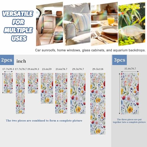 Película decorativa arcoíris para ventanas 19.6" x 39.3" (2 pcs) miniatura 5