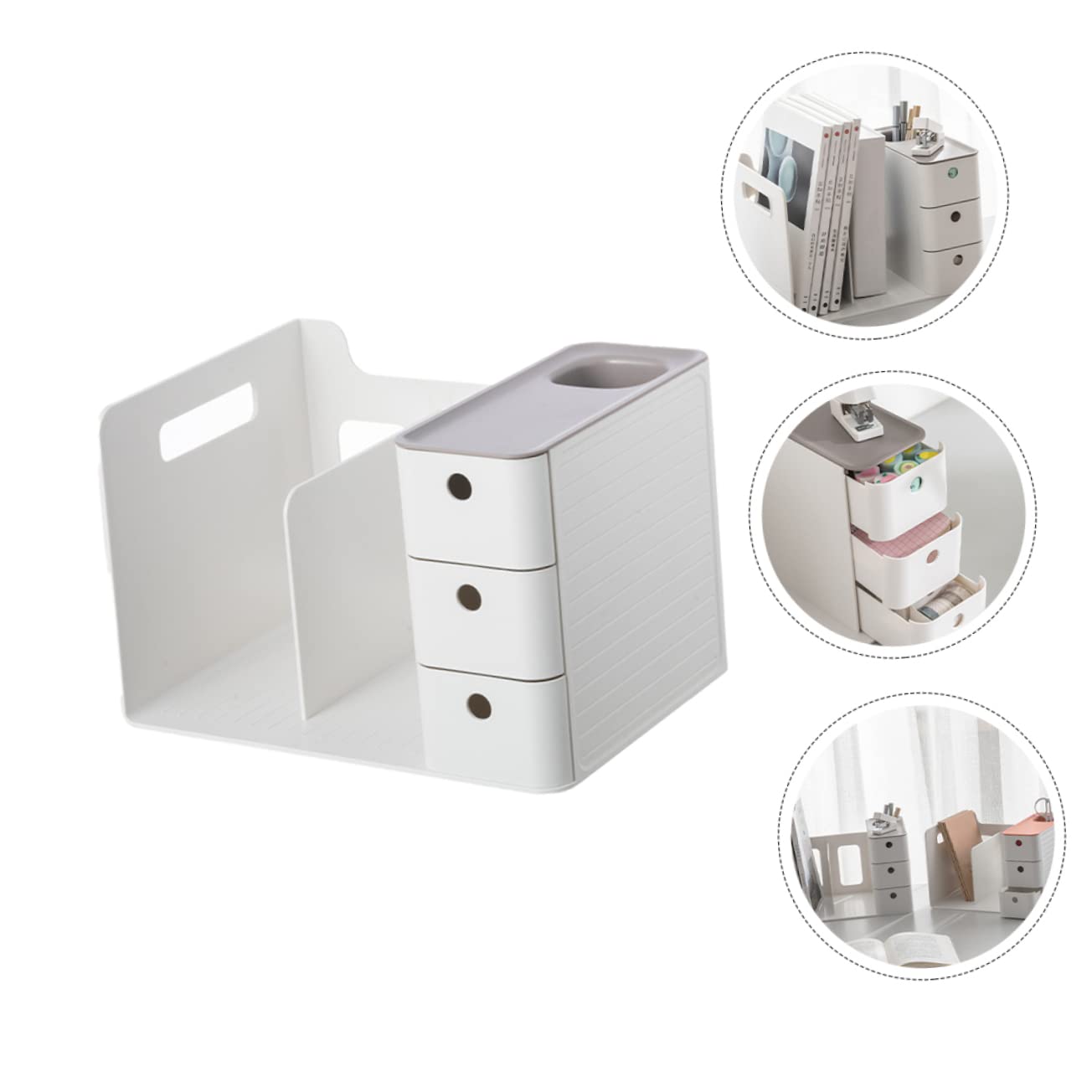 MAGICLULU Caja De Almacenamiento De Papelería Para Oficina Organizador De Escritorio Sencillo Hogar Para Organizar Suministros De Oficina y Papelería El Escritorio