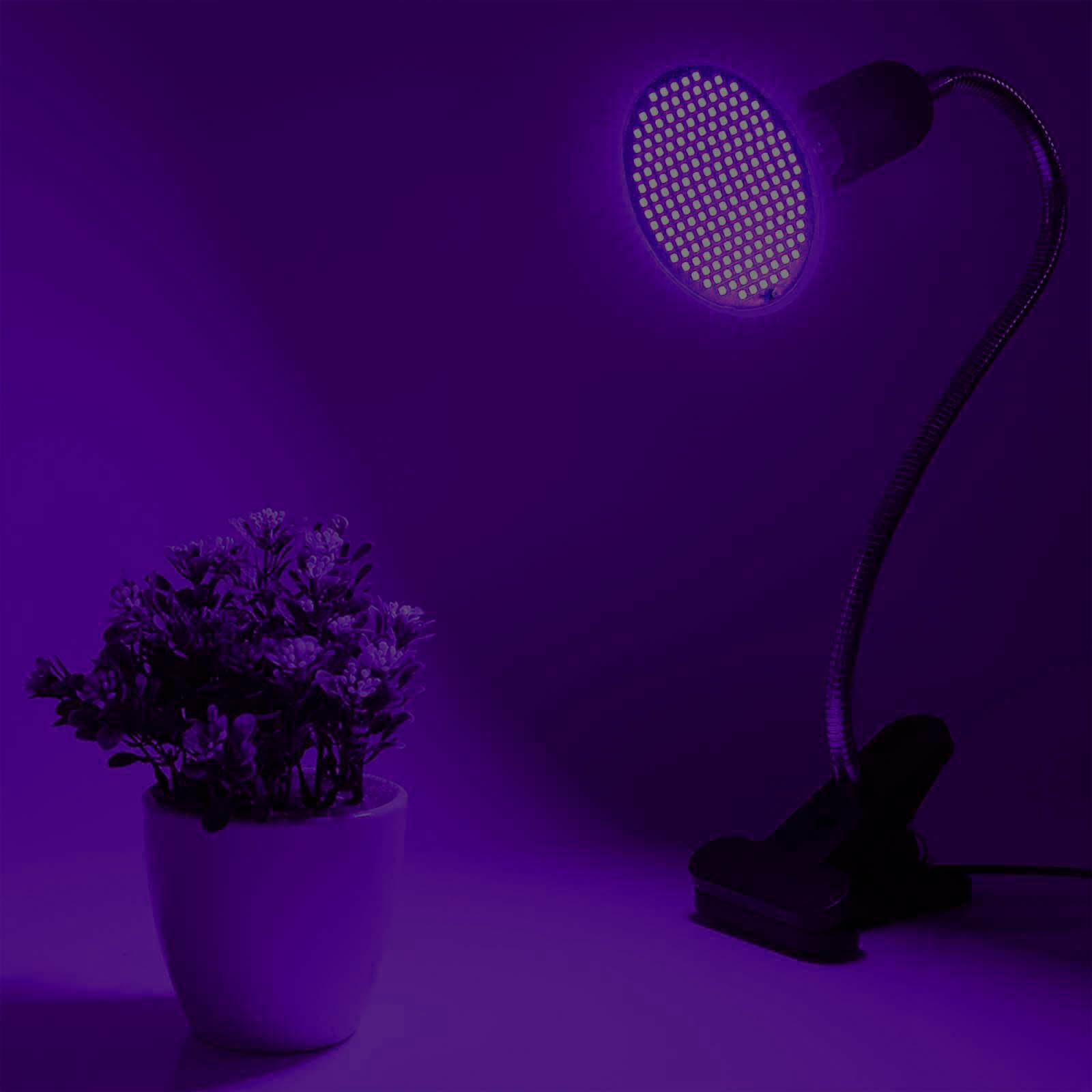 Żarówka LED UV do roślin domowych, pełne spektrum UVA/UVB 300-400 nm, stymulator chlorofilu i owocowania kwitnienia, energooszczędna lampa ultrafioletowa do hydroponiki i szklarni
