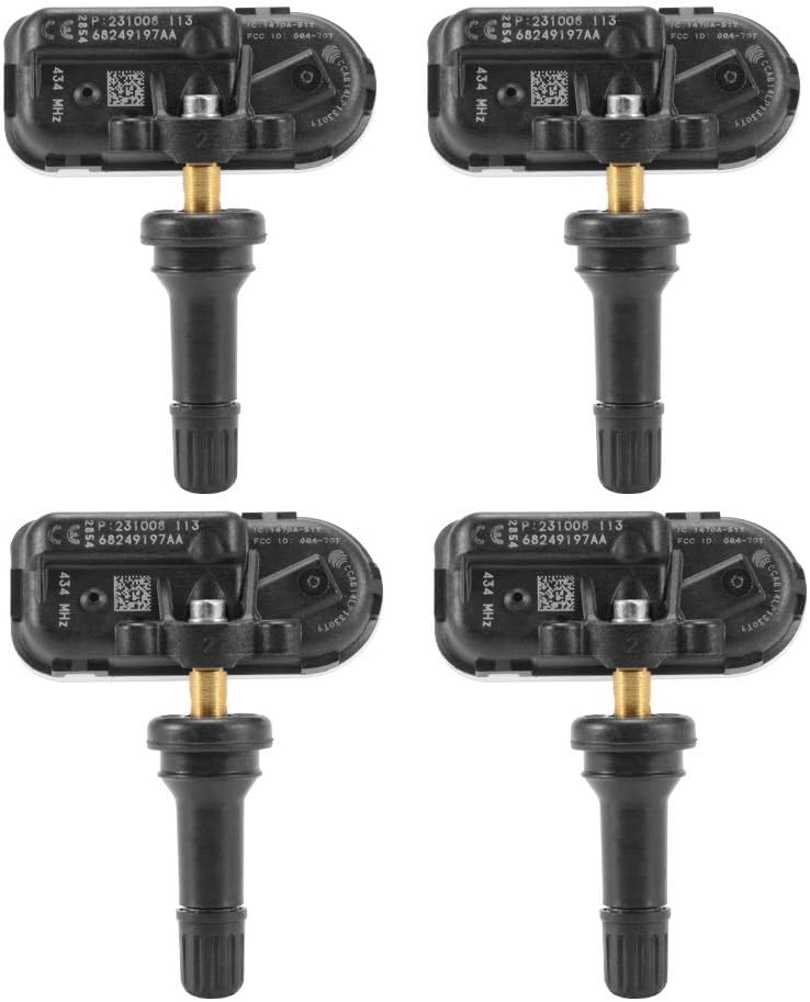 RongDuosi 4Pcs 68249197AA Tire Pressure Monitor Sensor for 2014-2017 Dodge Ram 1500 2500 3500 JEEP Cherokee MA1556 Car accessories Auto parts