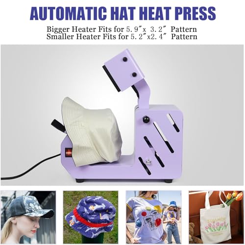 Máquina automática para termo prensar gorras miniatura 4