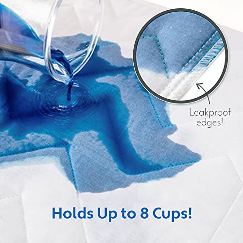 Mighty Monkey Leakproof Absorbent Washable Incontinence Pad, Slip-Resistant Bed Pads, Reusable Underpads, 52X34, Waterproof Soft Quilted Cotton Mattress Protector, Oeko-Tex, Elderly, Adults, Kid, Pet #TOP2