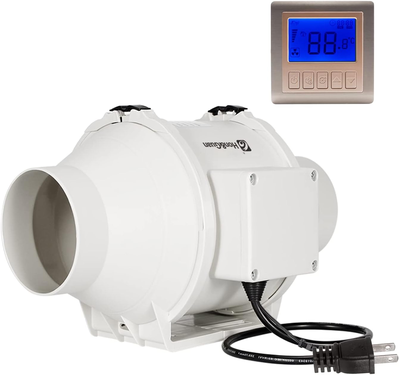 公式 強力 100mm 中間取付形ダクトファン Ducturbo 風量 275 H 業務用有圧換気扇 塗装ブース用換気扇 ダクト用換気扇 猫トイレの 換気扇 換気扇