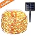 Produktbild GREEMPIRE Lichterkette Solar Außen 200 LED Warmweiß 8 Modi Wasserdicht Garten Lichterketten mit Kupferdraht 22M Outdoor Weihnachtsbeleuchtung für Party Hochzeit Geburstag Dekoration von GREEMPIRE