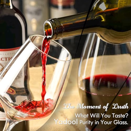 Image of Wine Glass Cleaner and Crystal Cleaning Liquid, Effectively Removers Odors, Grease, Lipstick, Dirt, Residuum, and Fingerprints on Wine Glasses, Leaving Them Crystal Clear and Sparkling - 16.91 Oz