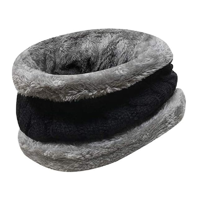 Winter Knitted Neck Gaiter,unisex Neck Warmer Windproof Ski Face Scarf For Cold Weather Outdoor Sports (Assorted Colour Peck Of-1)