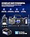 Orion Motor Tech Cordless Lithium-Ion HVAC Vacuum Pump, 3 cfm Vacuum Pump, Battery-Powered Auto AC Vacuum Pump for R134a R410a R1234yf Systems, 1/4hp Single Stage Vacuum Pump Automotive
