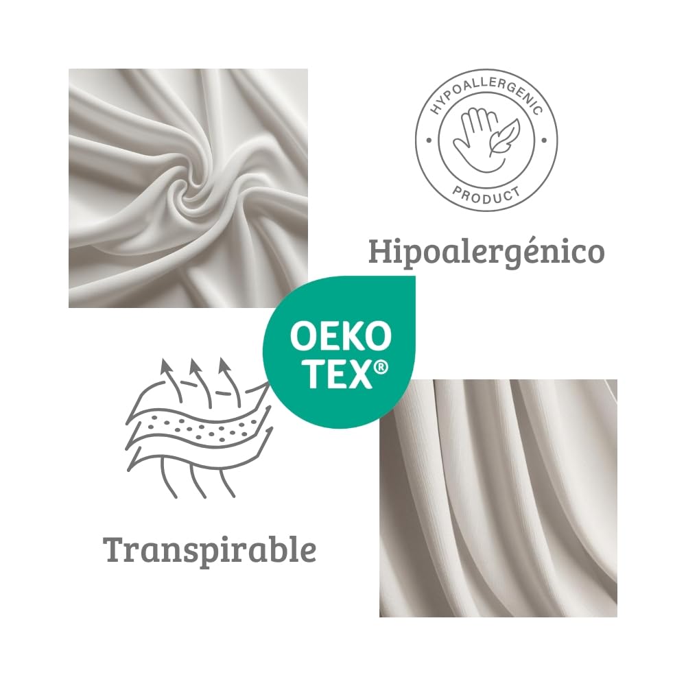DECASATEXTIL Edredon Relleno Nordico 240x220 cm - Edredon Microfibra 400Gr/m2 - Cama 150/160cm - Reversible- Suave, cómodo, Ligero y Transpirable - Blanco 240x220cm