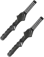 Vista 1 de 2 piezas de agarre de entrenamiento de golf para mano derecha, agarre para palos de golf, ayuda de práctica de golf