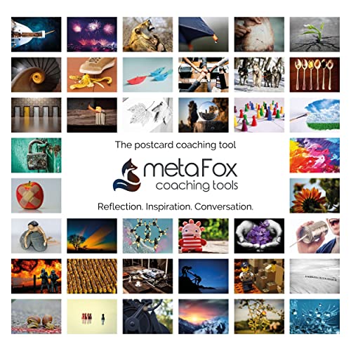 Metafox | Leading Change Postcards Pack | 52 Cards For Coaching & Change Management | Based On The 8-Step Process For Leading Change By John P Kotter 