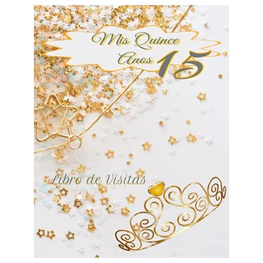 Libro de Visitas Mis Quince Anos 15: Libro de visitas de quinceañera blanca y dorada con fecha y lugares para firmas en su interior.Haz que su ... de recuerdo de todos sus amigos y familiares.